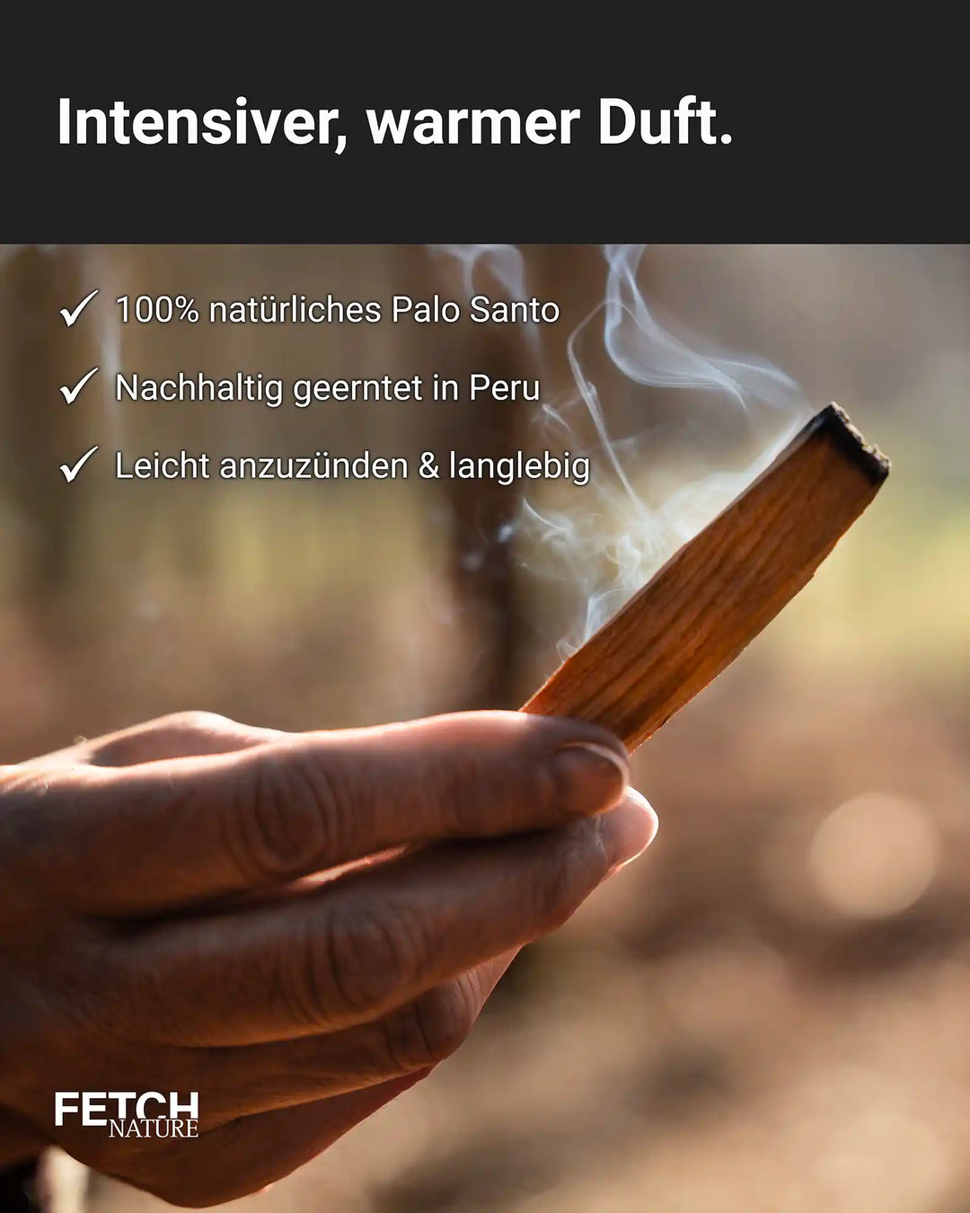 Premium Palo Santo Räucherholz aus Peru, 8 Stück