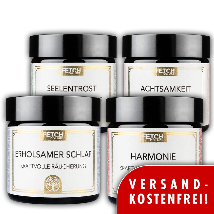 Harmonie - Seelentrost - Achtsamkeit - Schlaf Räuchermischung 4er Pack